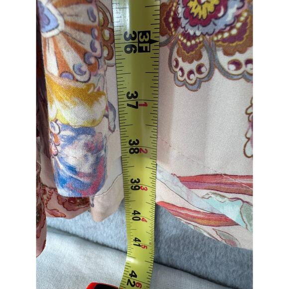 Papinelle Women’s sz L Floral Night Gown Pajamas  Soft Cozy Pockets Knee Length - Picture 10 of 13